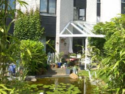D�sseldorf Privatpension Nocken: Terrasse