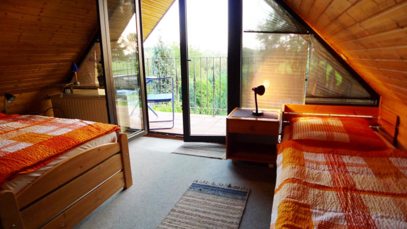 Rheinberg Ferienwohnung Kirchstraße: Schlafzimmer mit Balkon