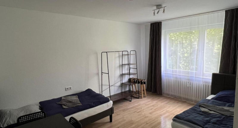 Velbert Monteurwohnung Siebeneicker: Schlafzimmer 2 mit Sitzecke